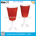 Ceramic red solo cup wine glasses christmas wine gift